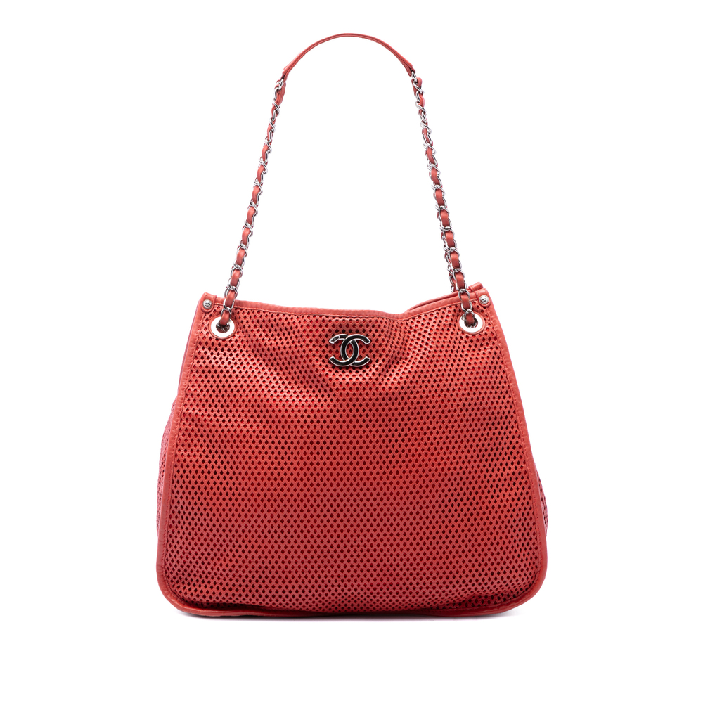 Pre-Loved Chanel Perforated Calfskin Up In The Air Tote